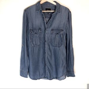 Rails Denim Marlow Snap Button Shirt Size Small
